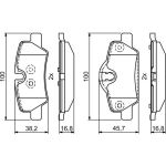 Bosch Bremsbelagsatz Scheibenbremse 0 986 495 400 Bosch Bremsbelagsatz Scheibenbremse 0 986 495 400
