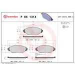 BREMBO Bremsklötze Xtra VA P 85 131X BREMBO Bremsklötze Xtra VA P 85 131X