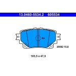 ATE Bremsbelagsatz 13.0460-5534.2 ATE Bremsbelagsatz 13.0460-5534.2