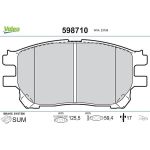 Valeo Bremsbelagsatz 598710 Valeo Bremsbelagsatz 598710
