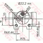 TRW Radbremszylinder BWH135 TRW Radbremszylinder BWH135