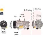 0900K256 Van Wezel Klimakompressor 0900K256