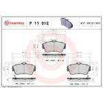 BREMBO Bremsklötze VA P 11 012 BREMBO Bremsklötze VA P 11 012