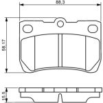 Bosch Bremsbelagsatz 0 986 494 253 Bosch Bremsbelagsatz 0 986 494 253