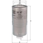 MAHLE Kraftstofffilter KC 47 MAHLE Kraftstofffilter KC 47