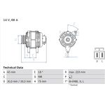 Bosch Lichtmaschine 0 986 045 601 Bosch Lichtmaschine 0 986 045 601