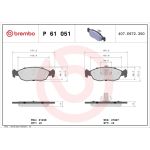BREMBO Bremsklötze VA P 61 051 BREMBO Bremsklötze VA P 61 051