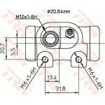 TRW Radbremszylinder BWF129 TRW Radbremszylinder BWF129