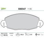Valeo Bremsbelagsatz 598547 Valeo Bremsbelagsatz 598547