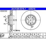 Bremsscheibe Citroen P. C5/Jumpy 07 24.0128-0216.1