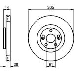 Bremsscheibe VA 0 986 479 109 Bremsscheibe VA 0 986 479 109