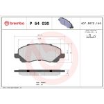 BREMBO Bremsklötze VA P 54 030 BREMBO Bremsklötze VA P 54 030