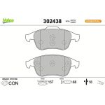 Valeo Bremsbelagsatz 302438 Valeo Bremsbelagsatz 302438