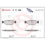 BREMBO Bremsklötze VA P 71 005 BREMBO Bremsklötze VA P 71 005