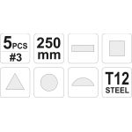 Werkstattfeilensatz 5-Tlg YT-6239 Werkstattfeilensatz 5-Tlg YT-6239