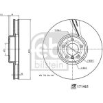 FEBI BILSTEIN Bremsscheibe 171461 FEBI BILSTEIN Bremsscheibe 171461
