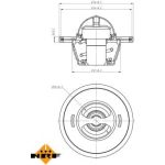NRF Kühlmittelthermostat 725104