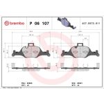 BREMBO Bremsklötze VA P 06 107 BREMBO Bremsklötze VA P 06 107