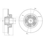 Cifam Bremsscheibe Hinterachse mit Radlager 800-844 Cifam Bremsscheibe Hinterachse mit Radlager 800-844