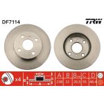 TRW Bremsscheibe Toyota Corolla 1.4-1.8 91-02 DF7114 TRW Bremsscheibe Toyota Corolla 1.4-1.8 91-02 DF7114