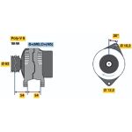 Bosch Lichtmaschine 0 986 040 671 Bosch Lichtmaschine 0 986 040 671