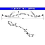 ATE Feder, Bremssattel 11.8116-0172.1 ATE Feder, Bremssattel 11.8116-0172.1