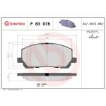 BREMBO Bremsklötze VA P 83 078 BREMBO Bremsklötze VA P 83 078