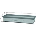 MAHLE Luftfilter LX 2061/1 MAHLE Luftfilter LX 2061/1