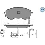 Bremsbelagsatz, Scheibenbremse 025 226 6021/PD Bremsbelagsatz, Scheibenbremse 025 226 6021/PD