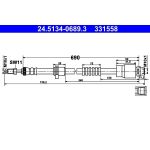 BREMSSCHLAUCH 24.5134-0689.3 BREMSSCHLAUCH 24.5134-0689.3