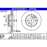 Bremsscheibe Mitsubishi P. Carisma/Colt/Lancer 1.3-1.6 92-06 24.0118-0120.1 Bremsscheibe Mitsubishi P. Carisma/Colt/Lancer 1.3-1.6 92-06 24.0118-0120.1