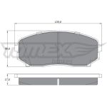 TOMEX brakes Bremsbelagsatz, Scheibenbremse TX 17-42 TOMEX brakes Bremsbelagsatz, Scheibenbremse TX 17-42