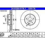 Bremsscheibe Db P. W211 1.8-3.2 02-09 Power Disc 24.0328-0176.1 Bremsscheibe Db P. W211 1.8-3.2 02-09 Power Disc 24.0328-0176.1