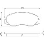 0 986 424 572 Bosch Bremsbelagsatz 0 986 424 572 0 986 424 572 Bosch Bremsbelagsatz 0 986 424 572