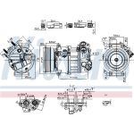 Nissens Klimakompressor PKW 890593 Nissens Klimakompressor PKW 890593