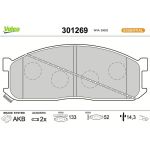 Valeo Bremsbelagsatz 301269 Valeo Bremsbelagsatz 301269