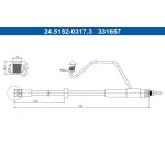 ATE Bremsschlauch 24.5152-0317.3 ATE Bremsschlauch 24.5152-0317.3