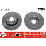 TRW Bremsscheibe Ford Mondeo DF2751 TRW Bremsscheibe Ford Mondeo DF2751