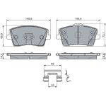 Bosch Bremsbelagsatz Scheibenbremse 0 986 460 144 Bosch Bremsbelagsatz Scheibenbremse 0 986 460 144