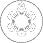 15 481 179 Bremsscheibe HA DF6743S 15 481 179 Bremsscheibe HA DF6743S