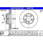 Bremsscheibe Porsche P. Cayenne 24.0132-0118.1