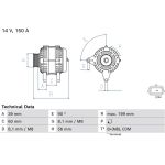 Bosch Automotive Generator 0986084070 Bosch Automotive Generator 0986084070