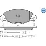 MEYLE Bremsbelagsatz Citroen C5 252327318 MEYLE Bremsbelagsatz Citroen C5 252327318