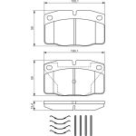 Bosch Bremsbelagsatz 0 986 469 390 Bosch Bremsbelagsatz 0 986 469 390