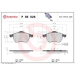 BREMBO Bremsklötze VA P 85 026 BREMBO Bremsklötze VA P 85 026