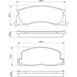 Bosch Bremsbelagsatz 0 986 424 183 Bosch Bremsbelagsatz 0 986 424 183