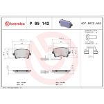 BREMBO Bremsklötze HA P 85 142 BREMBO Bremsklötze HA P 85 142