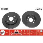TRW Bremsscheibe DF4173 TRW Bremsscheibe DF4173