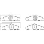 BREMBO Bremsbelagsatz, Scheibenbremse P 15 008 BREMBO Bremsbelagsatz, Scheibenbremse P 15 008