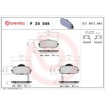 BREMBO Bremsklötze VA P 30 045 BREMBO Bremsklötze VA P 30 045